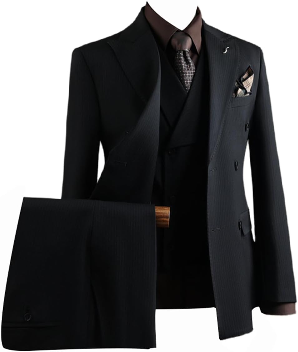 GROSGRAIN ストライプ ダブルブレストスーツセット GROSGRAIN ストライプ ダブルブレストスーツセット GROSGRAIN